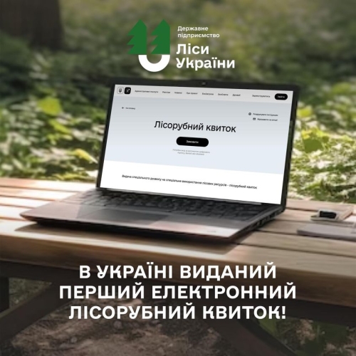 Перший лісорубний е-квиток в Україні видали на Рівненщині