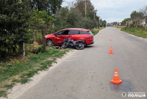 ДТП у Рівненському районі: травмувався неповнолітній мотоцикліст