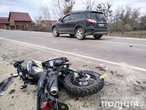 У Сарненському районі у ДТП постраждав мотоцикліст