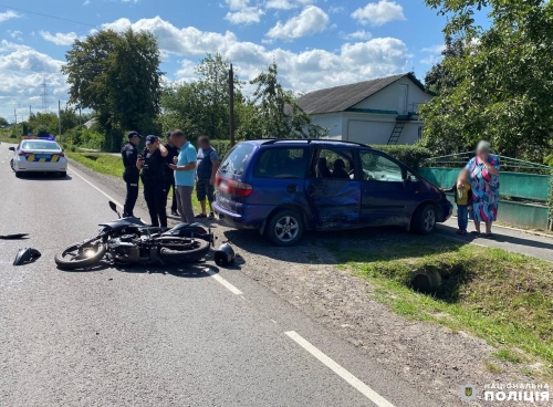 ДТП у Дубенському районі: травмувався неповнолітній мотоцикліст