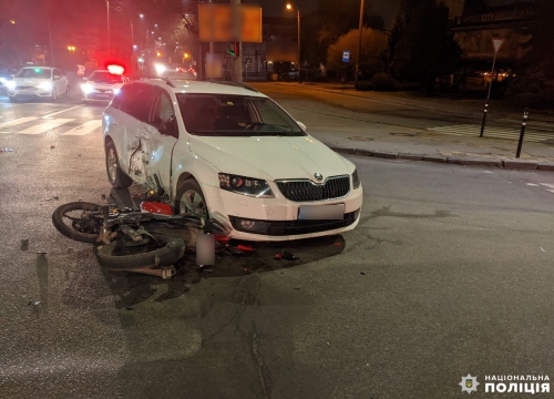 У Рівному в ДТП травмувався мотоцикліст